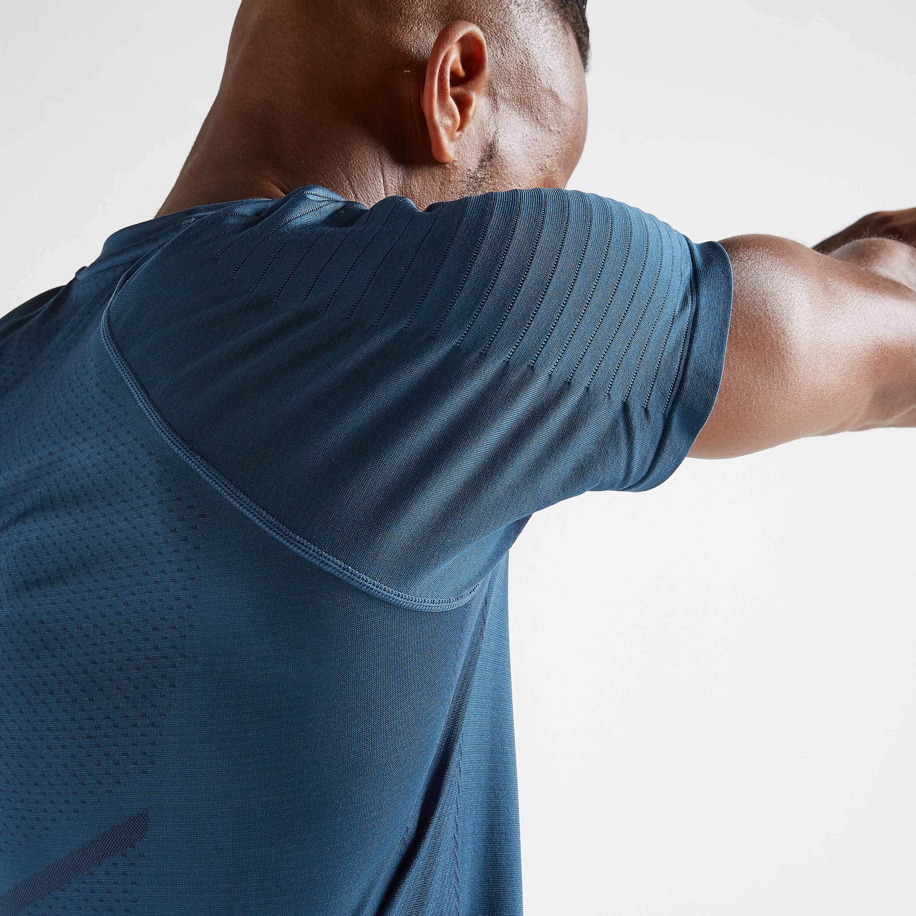 FTS 900 Fitness Cardio Training Seamless T-Shirt - Blue 4/6
