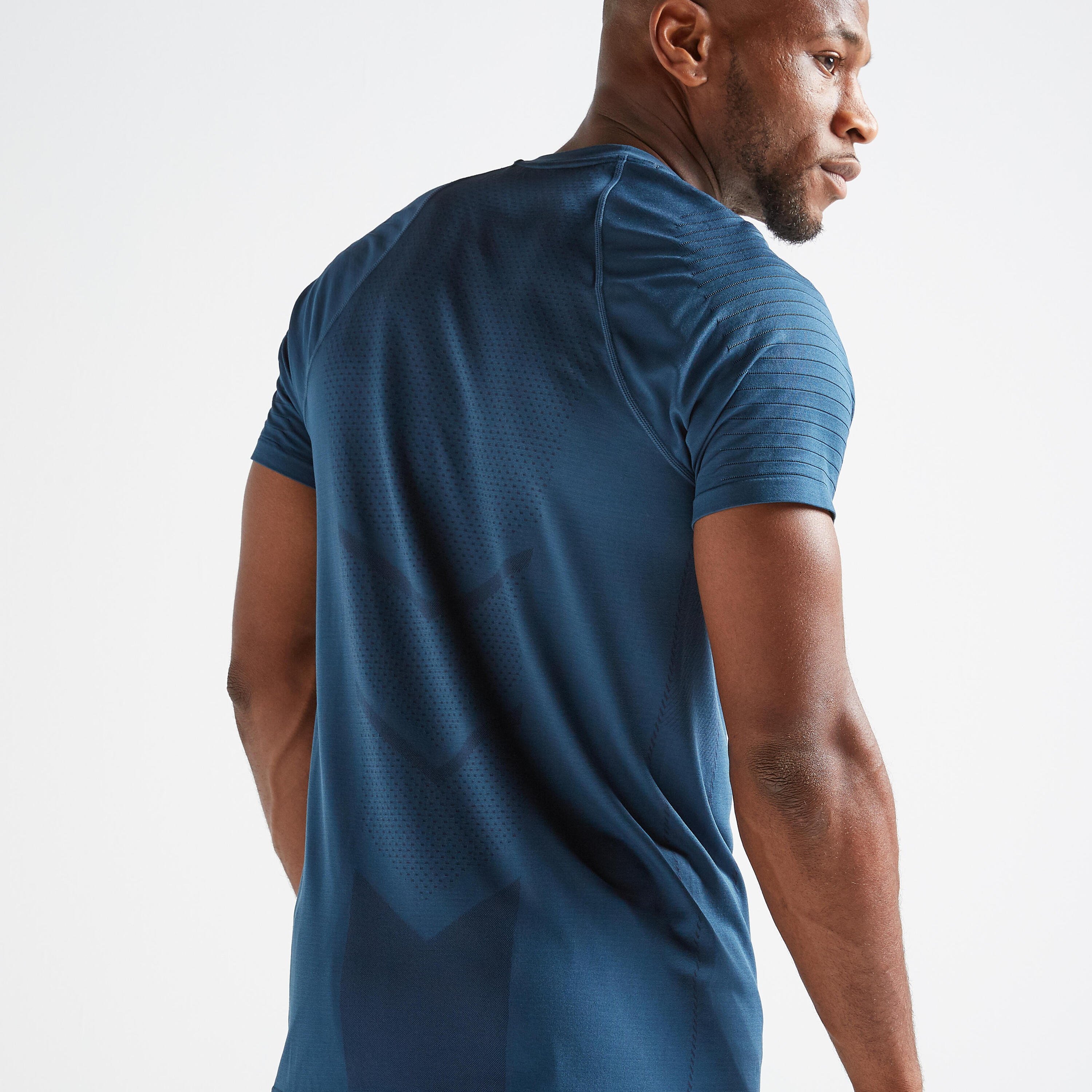 FTS 900 Fitness Cardio Training Seamless T-Shirt - Blue 3/6