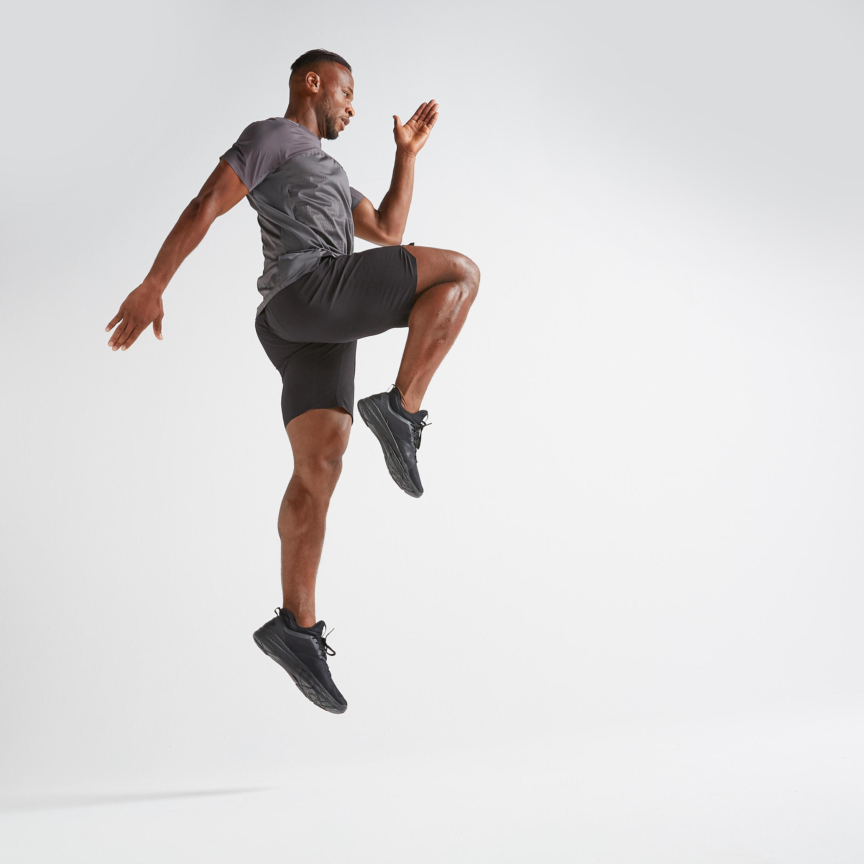 FST 900 Fitness Cardio Training Shorts - Black 2/9