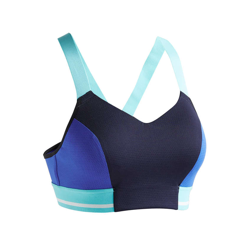 STANIKI, BIELIZNA FITNESS DAMSKA Fitness, siłownia - Stanik FBRA 500 DOMYOS - Odzież i buty fitness