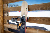 Anti-theft lock for a snowboard or pair of skis