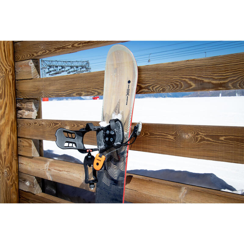 Cadenas antivol pour snowboard ou paire de skis