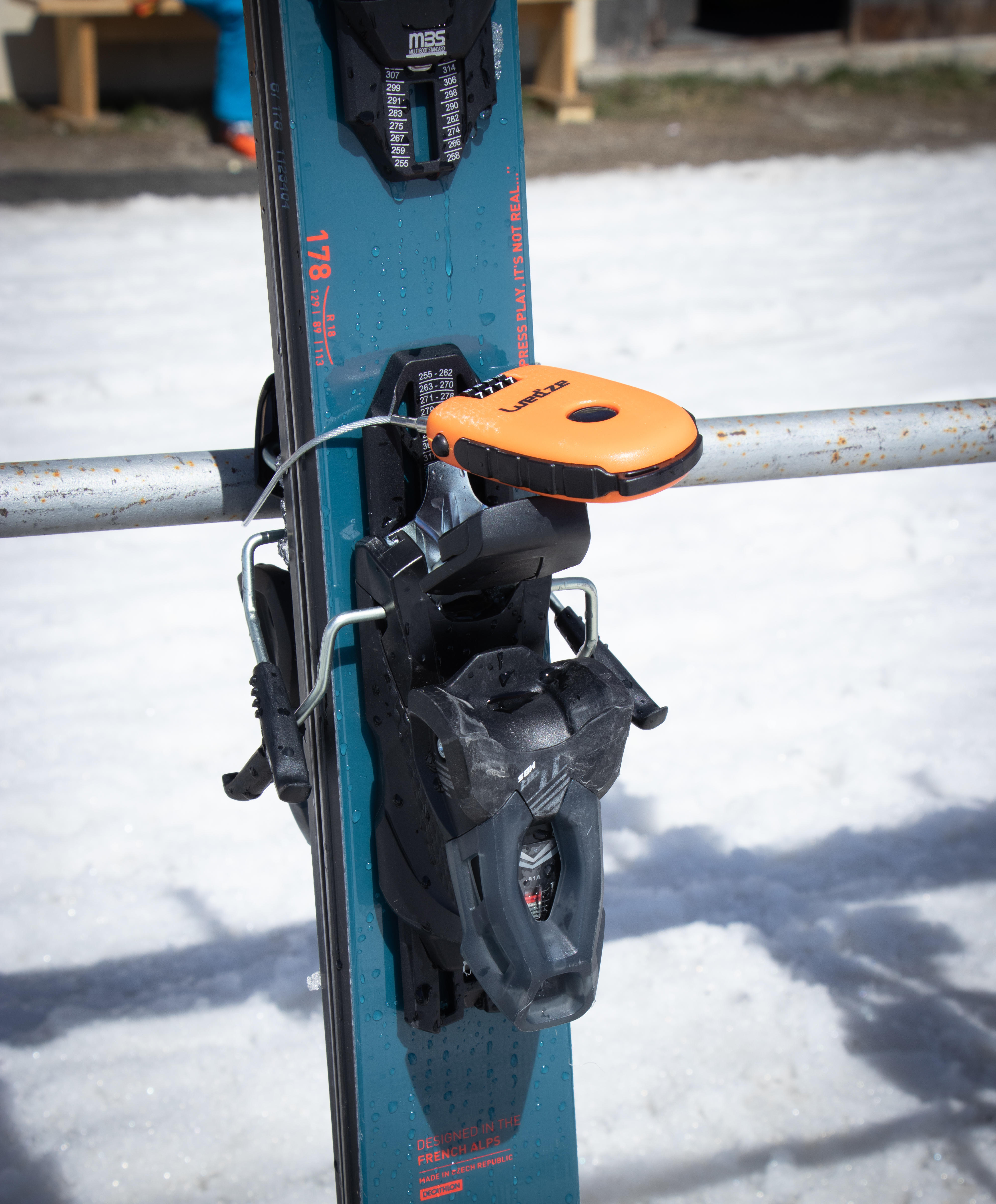 Snowboard and Ski Lock Orange‎ - Dreamscape - Decathlon