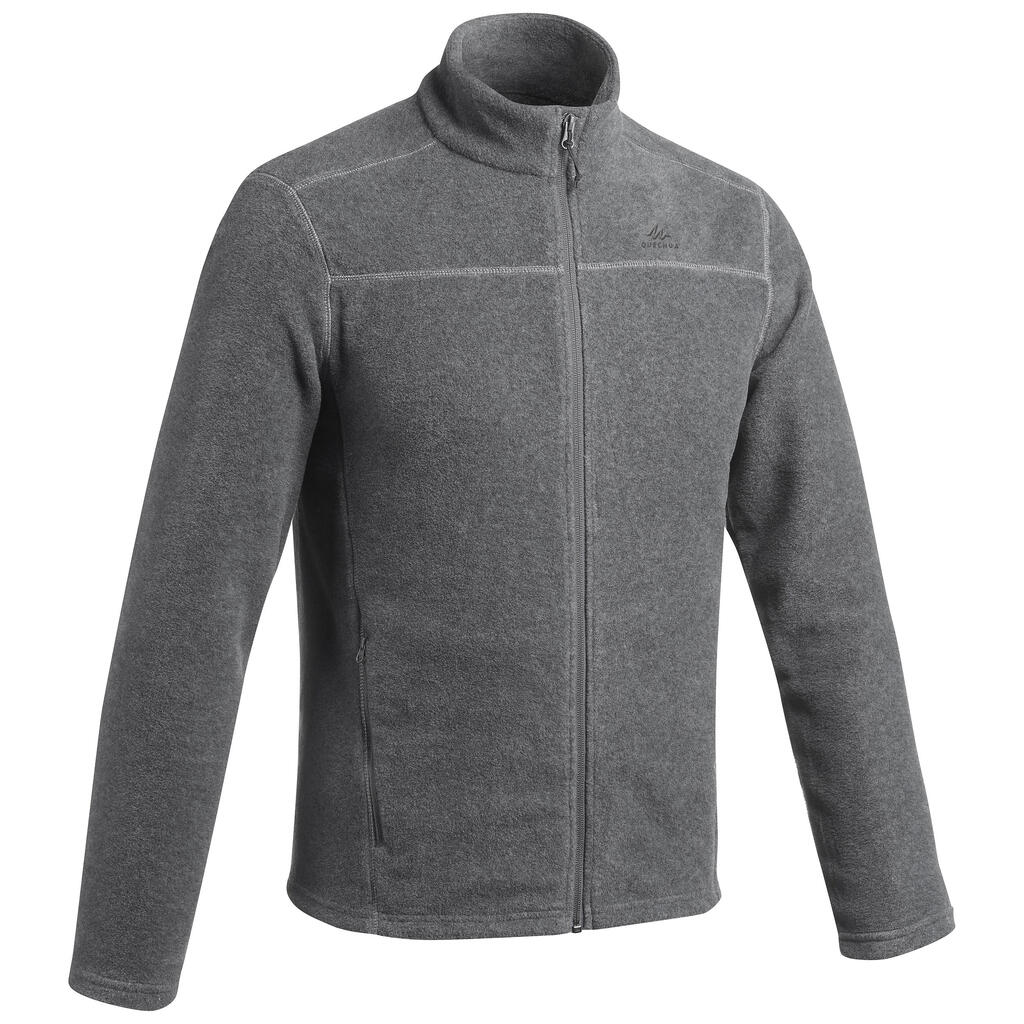 Fleecejacke Bergwandern MH120 Herren schwarz 