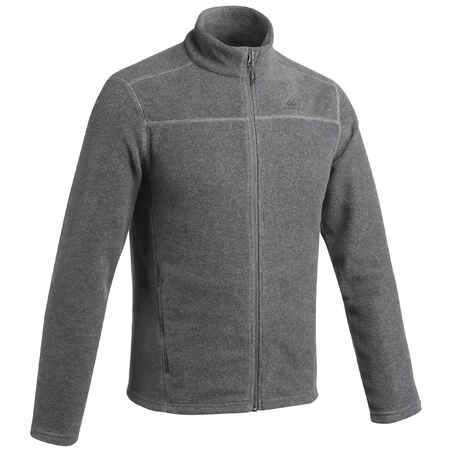 Chaqueta polar térmica de senderismo para Hombre Quechua MH100 gris