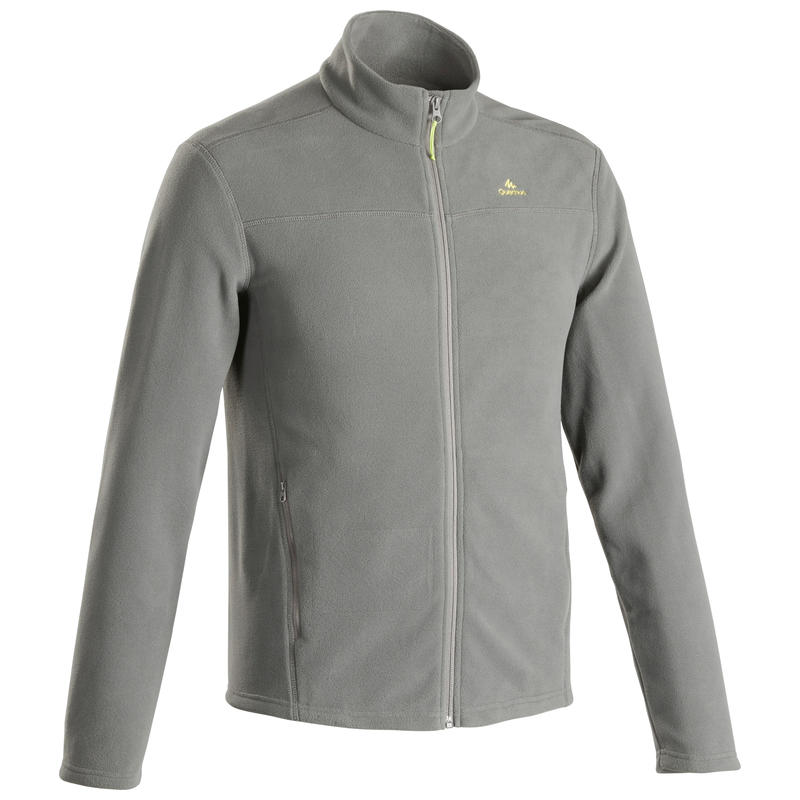 Veste polaire de randonnée montagne homme MH120 Kaki Veste polaire de randonnée montagne homme MH120 Kaki