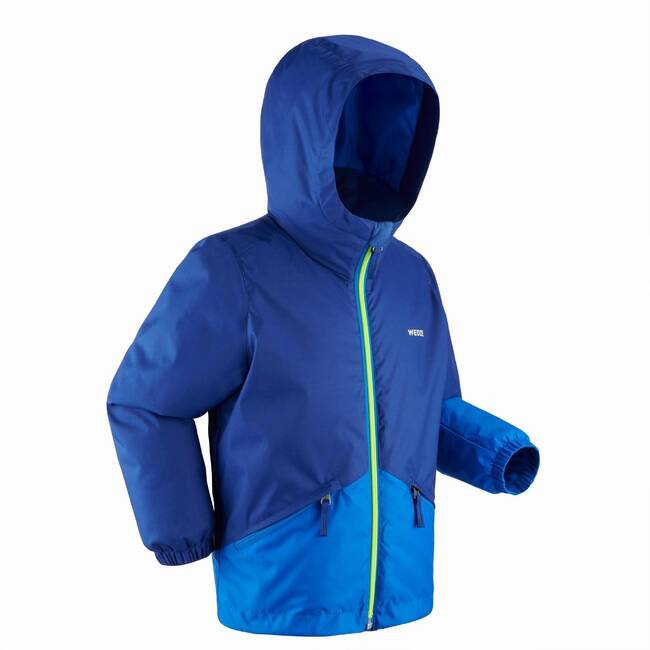 Kids' Warm and Waterproof Ski Jacket – 100 Blue