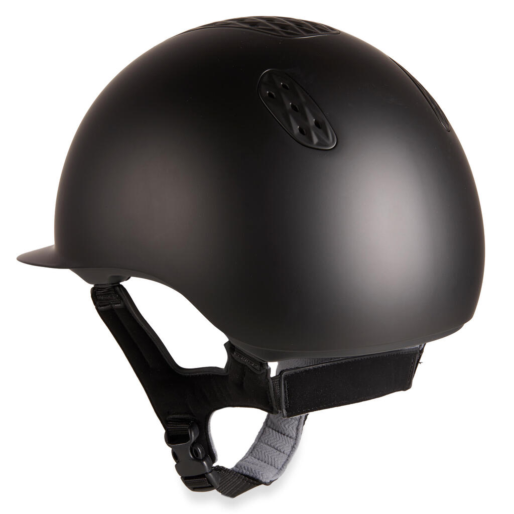 Adult and Kids' Horse Riding Helmet 520 - Matte Black