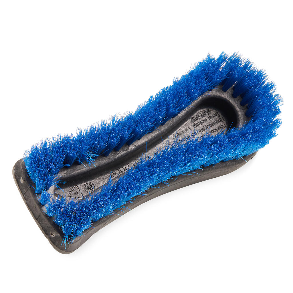 Brosse douce grand modèle équitation SCHOOLING bleu éléctrique