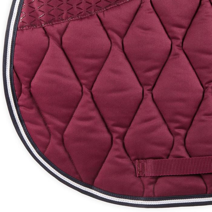Tapis De Selle Close Contact Pour Saut - Intérieur Coton Bordeaux