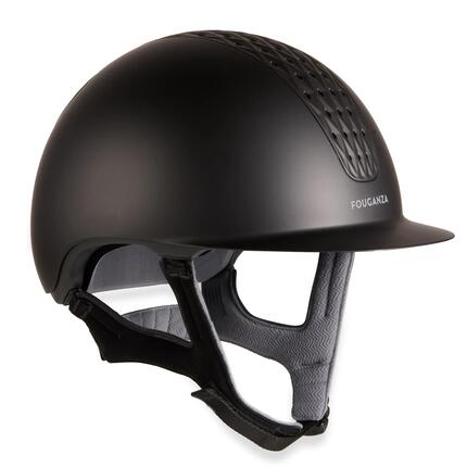 Casque équitation 520 noir mat