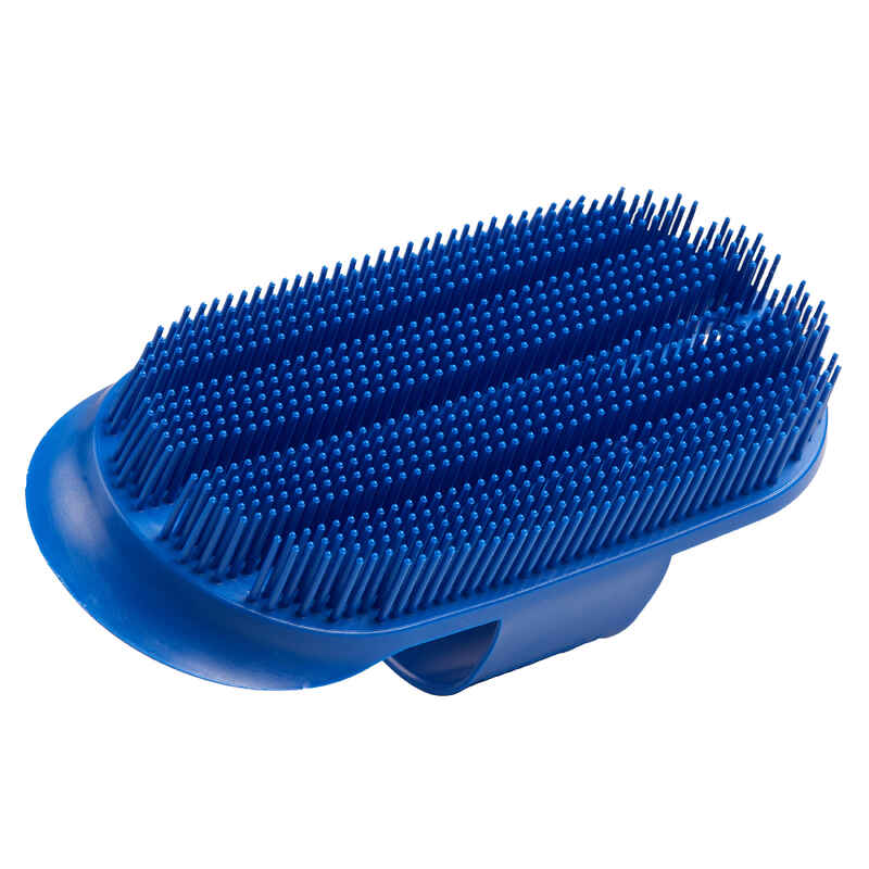 Adult Large Horse Riding Sarvis Curry Comb Schooling - Blue