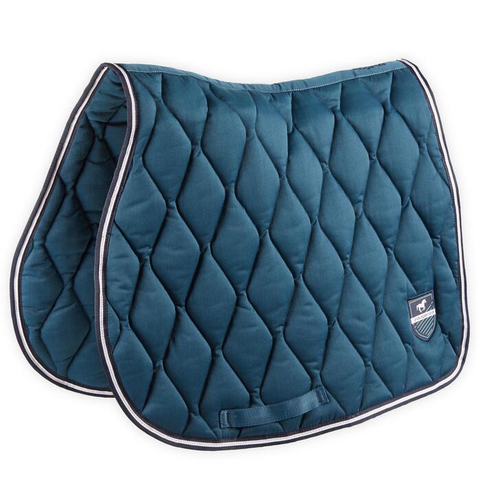 Fouganza Tapis De Selle Equitation Cheval Et Poney 500 Gris Paillete Decathlon