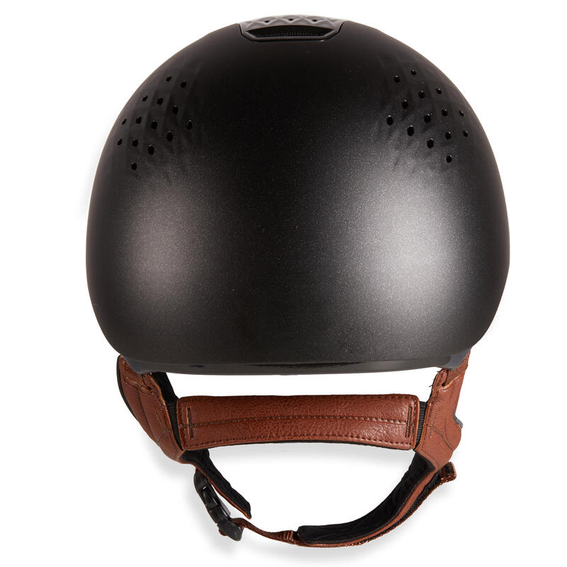 900 Horse Riding Helmet + Bag Black FOUGANZA Decathlon