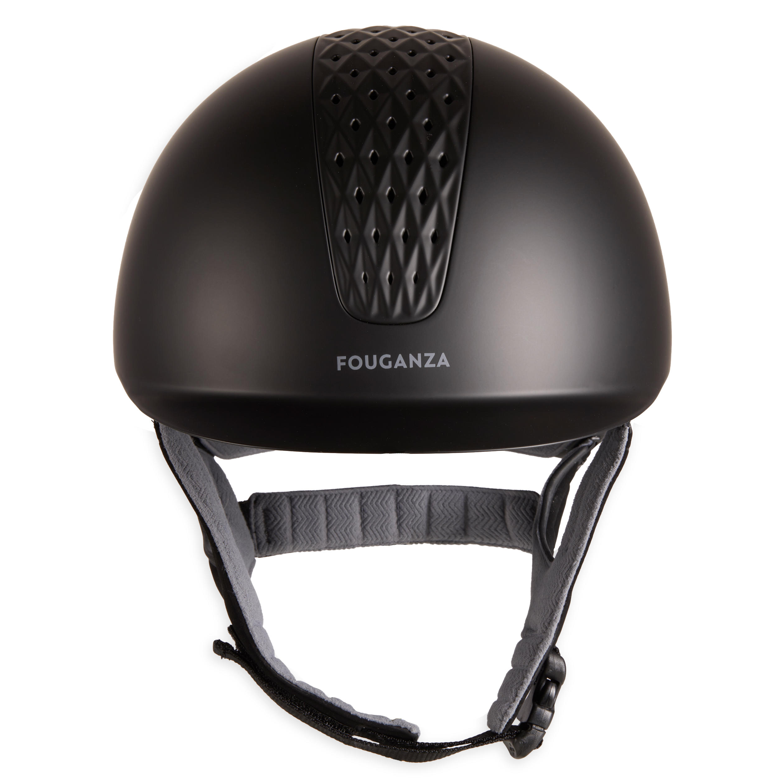 Adults'/Kids' Horse Riding Helmet 520 Matte Black Black‎, Dark grey