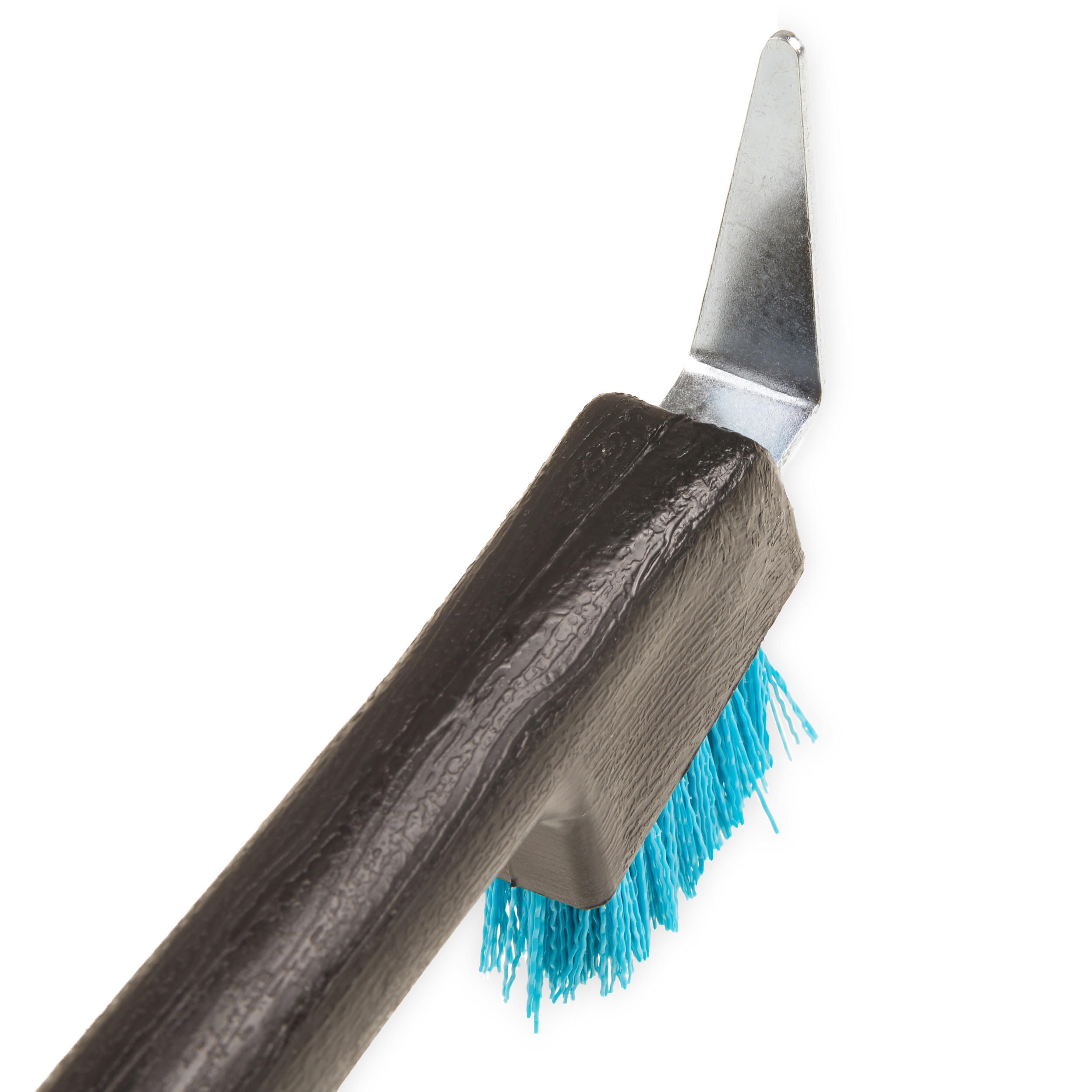 Horse Riding Hoof Pick Brush - Turquoise Blue - FOUGANZA