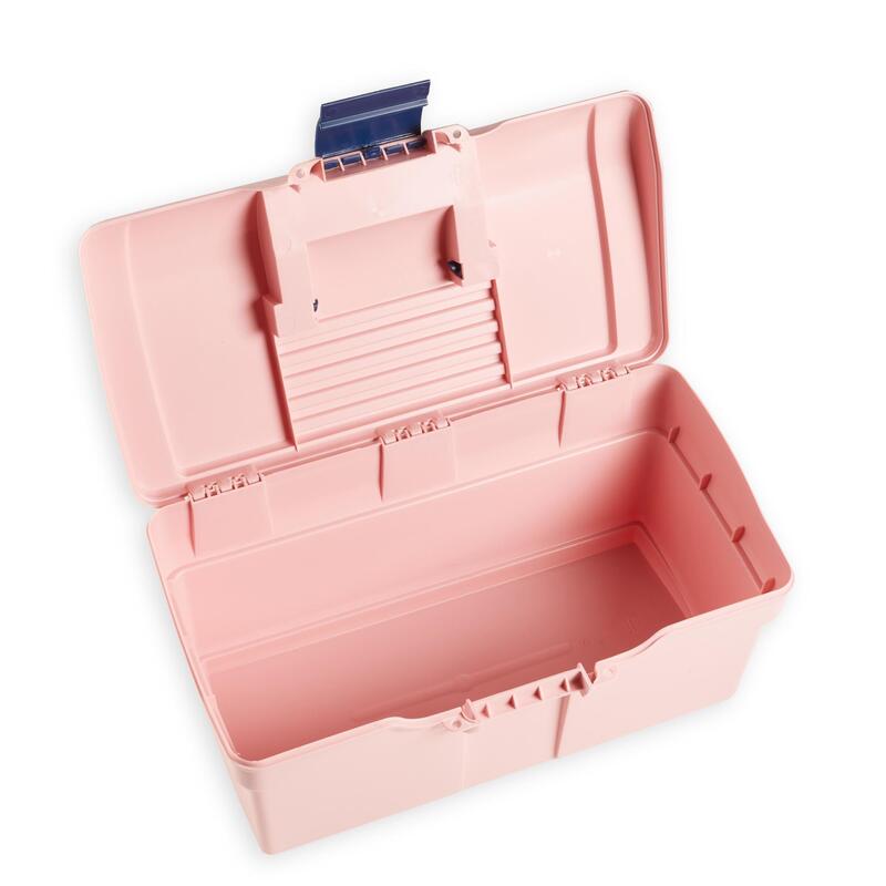 Poetskoffer voor ruitersport GB 300 roze/marineblauw