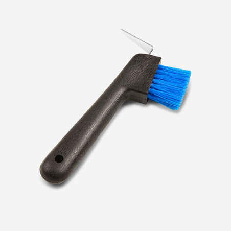 Horse Riding Hoof Pick Brush - Electric Blue