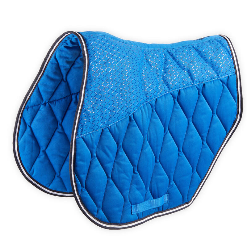 TAPIS COUPE CHEVAL ET PONEY BLEU ELECTRIQUE 500