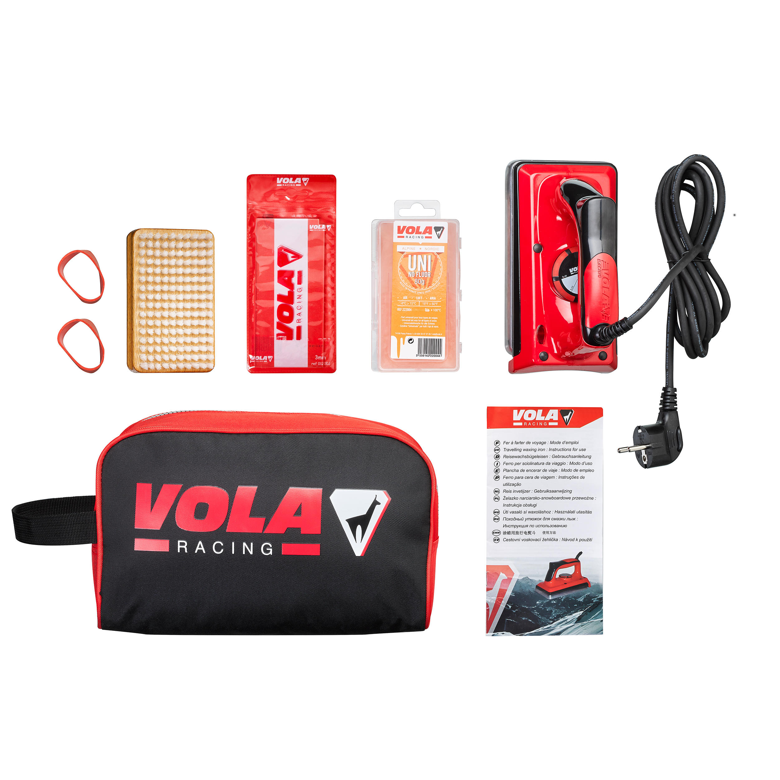 Kit de preparação para encerar skis vola