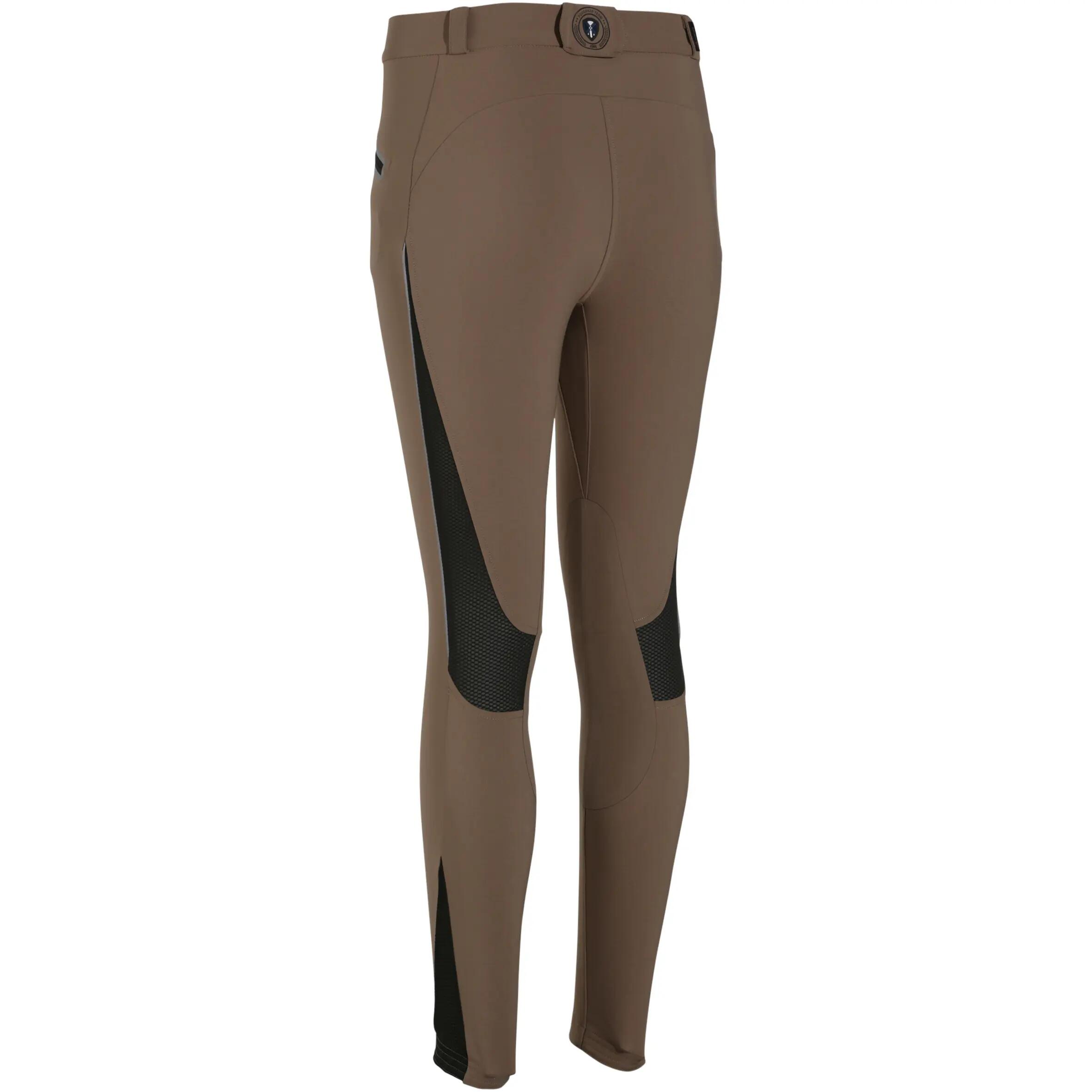 Training Women's Mesh Horse Riding Lightweight Jodhpurs - Camel/Brown 2/25