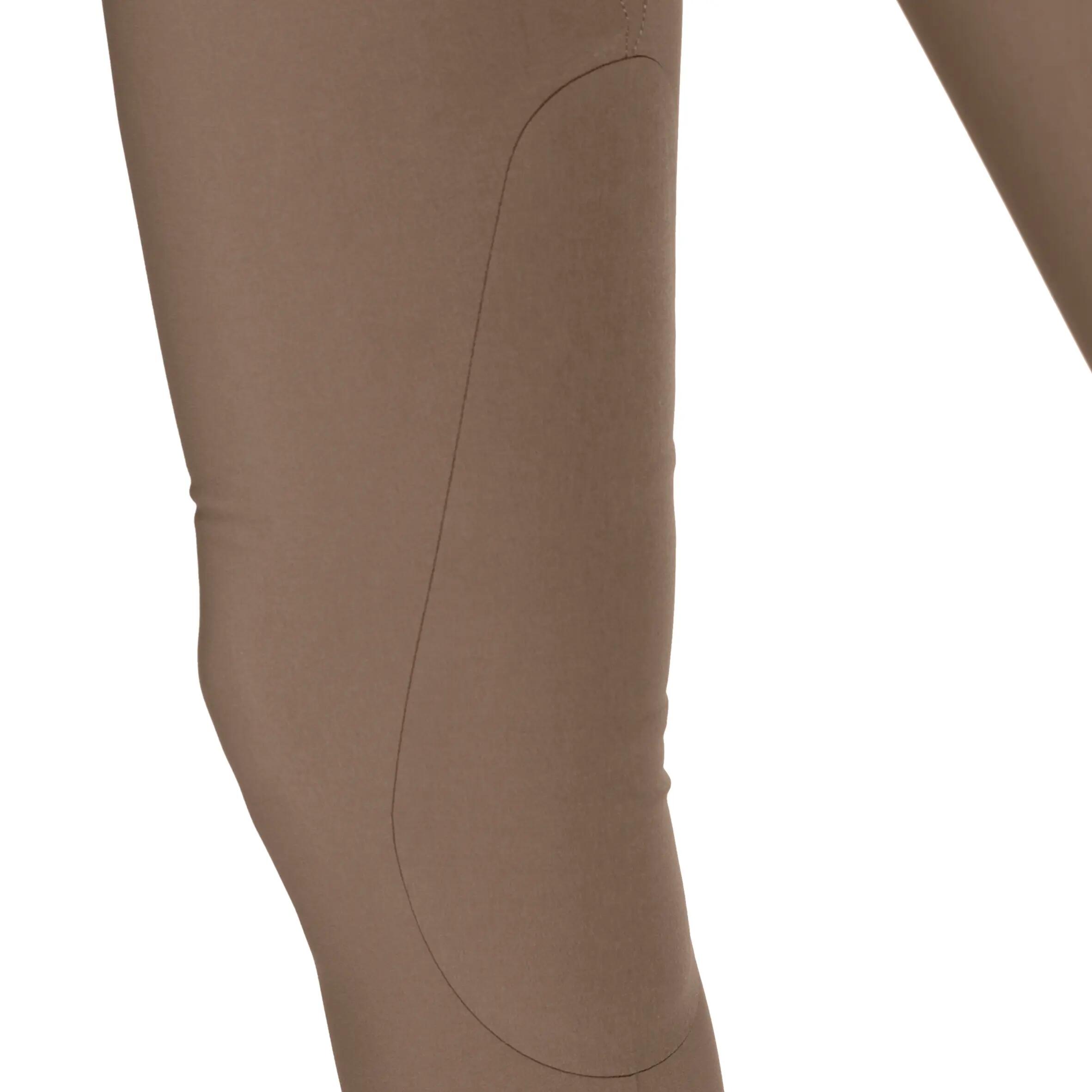 Training Women's Mesh Horse Riding Lightweight Jodhpurs - Camel/Brown 10/25
