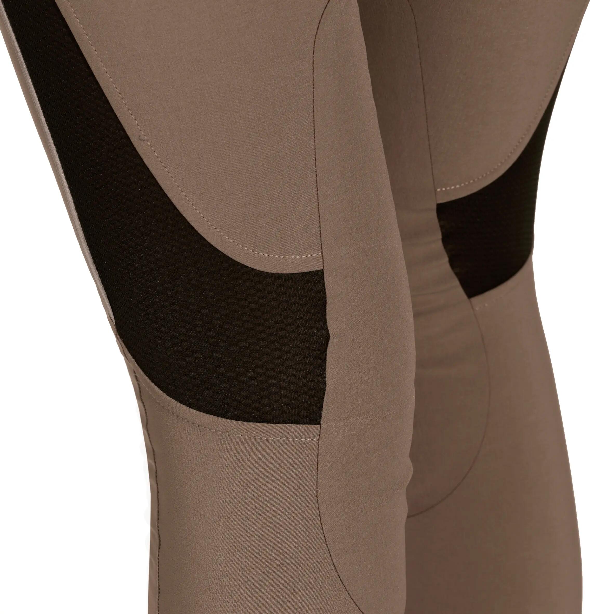 Training Women's Mesh Horse Riding Lightweight Jodhpurs - Camel/Brown 15/25