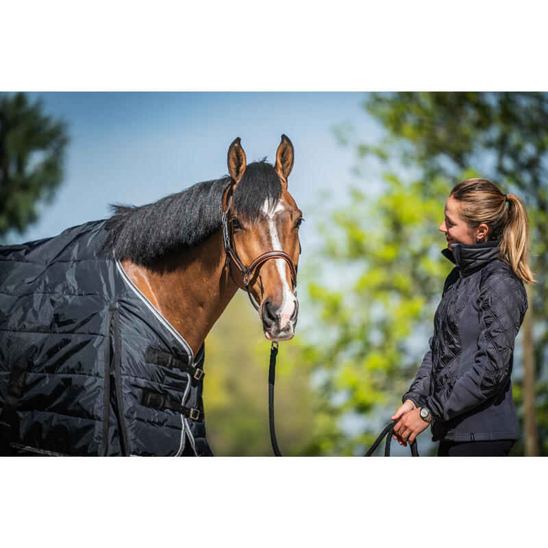 Couverture d'écurie équitation cheval et poney STABLE 200 noir