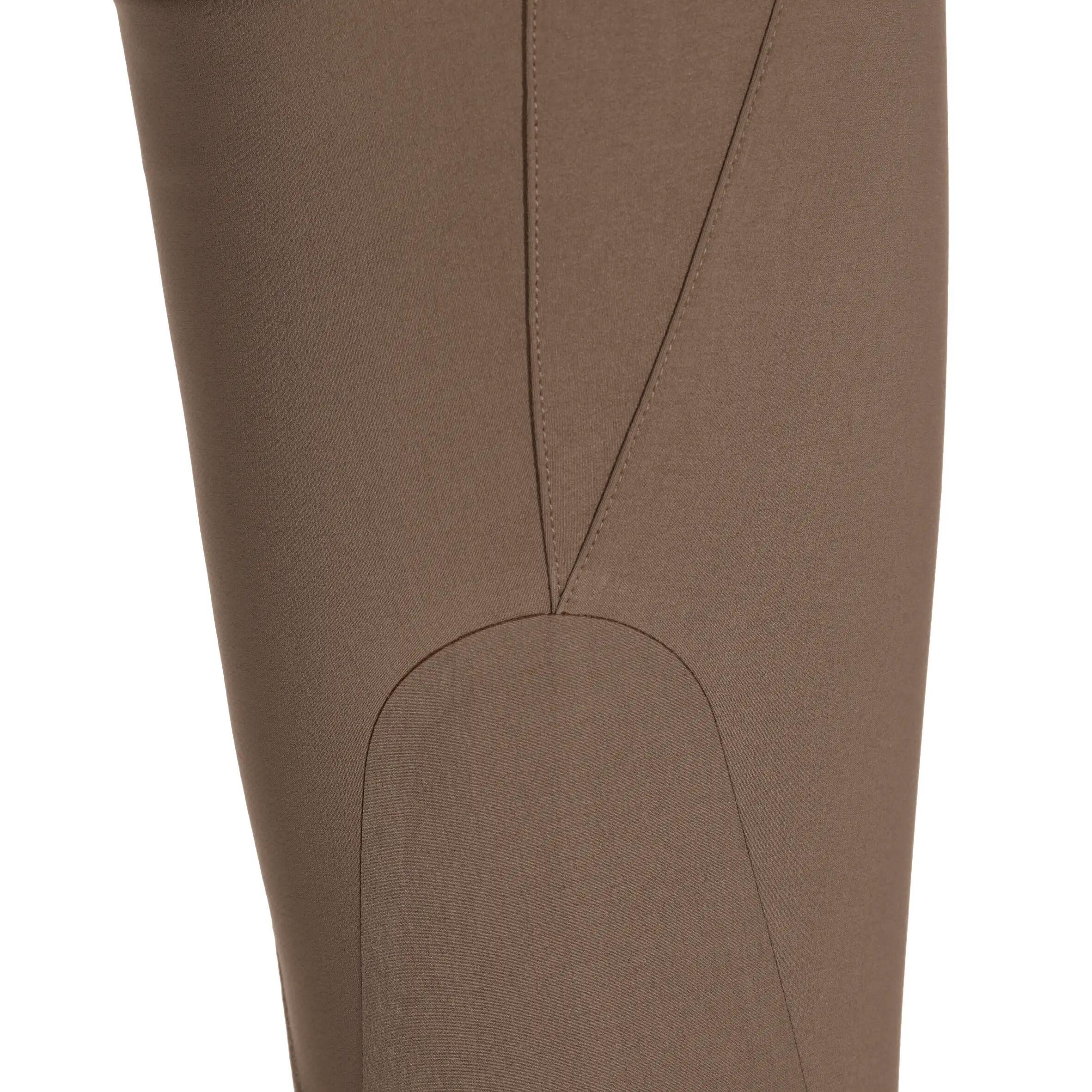 Training Women's Mesh Horse Riding Lightweight Jodhpurs - Camel/Brown 12/25