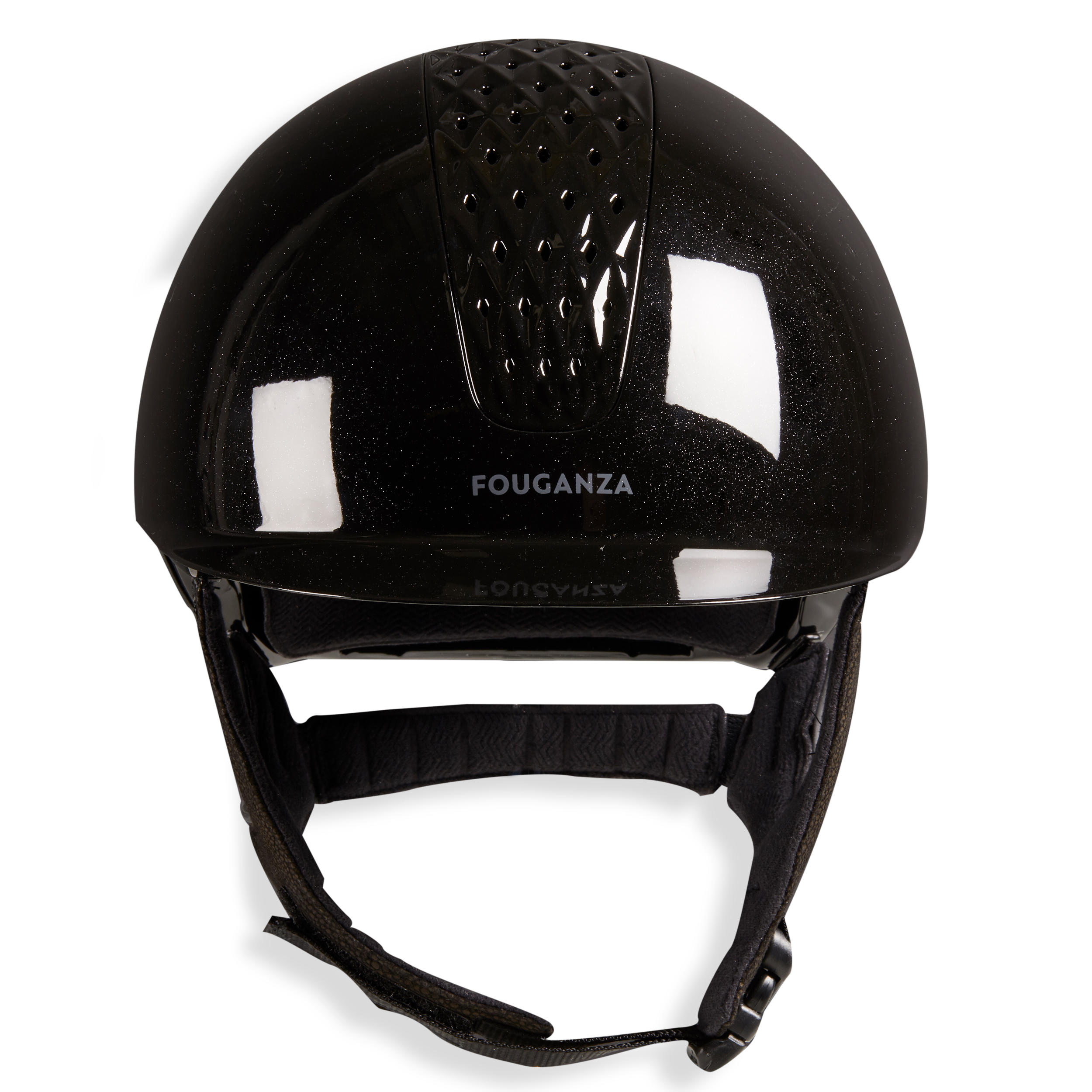 Horse Riding Helmet 520 - Glossy Black 5/8