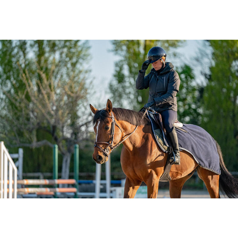 Uitrijdeken ruitersport voor paarden 500 3-in-1 marine