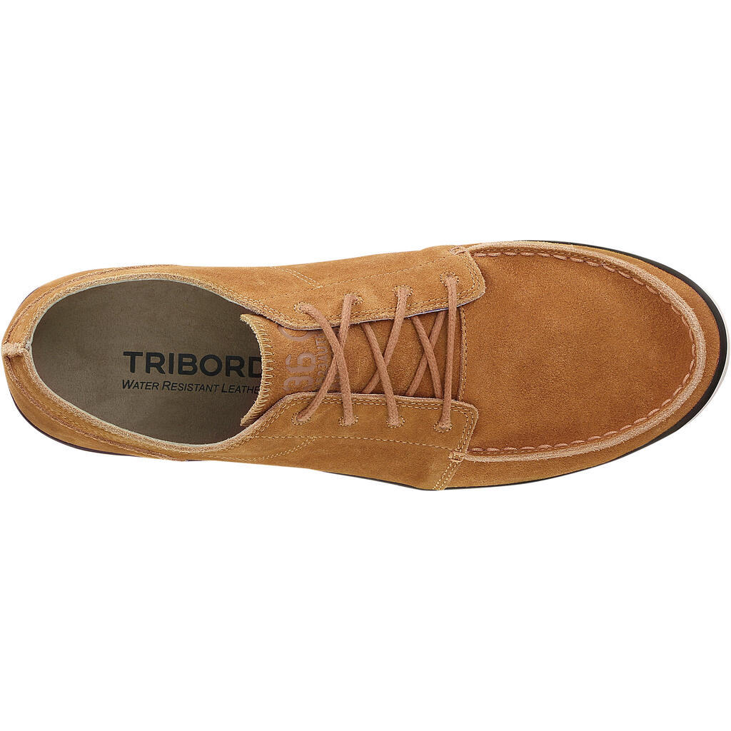 Segelschuhe Kostalde Leder Herren dunkelbeige