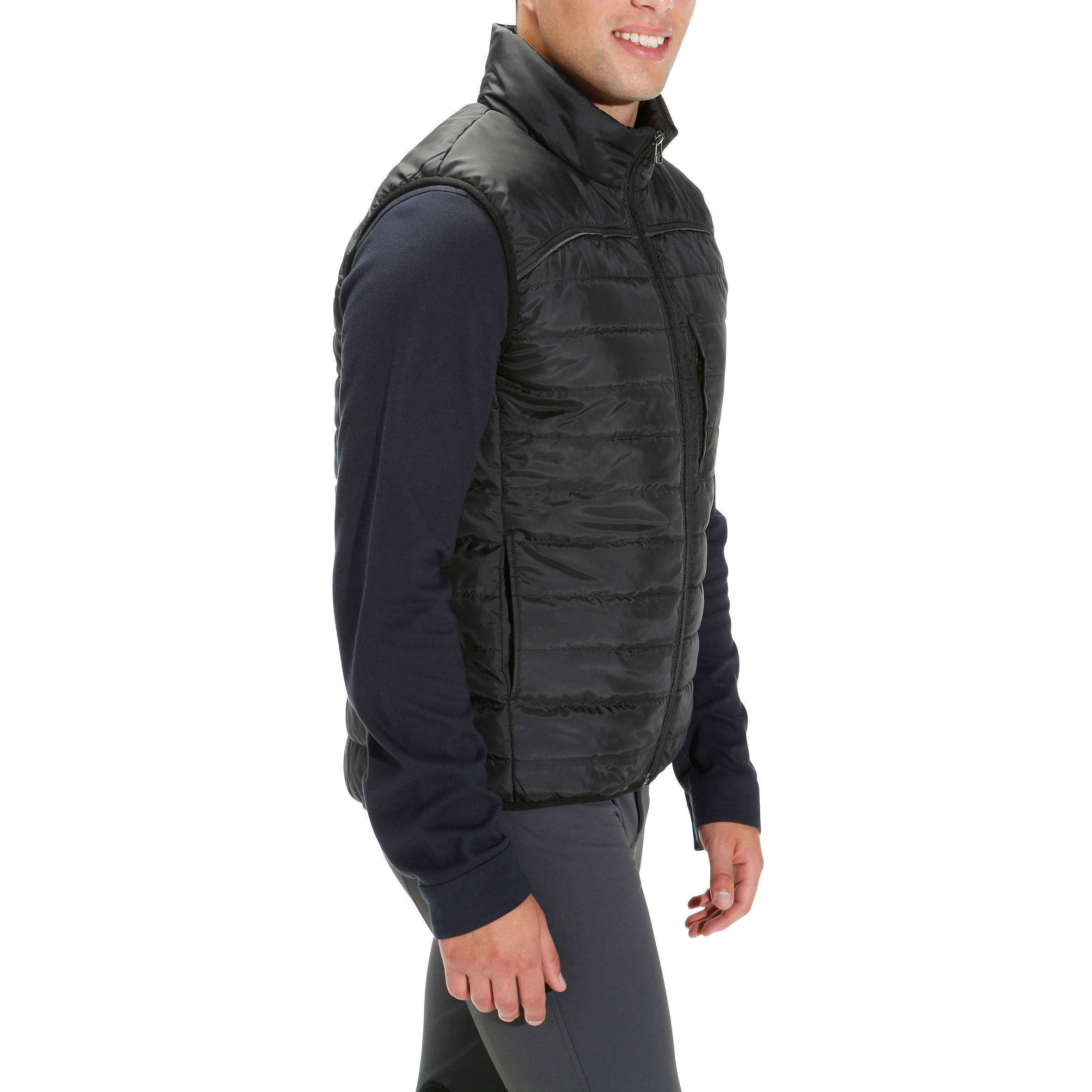 

100 Horse Riding Sleeveless Gilet - Black -  By FOUGANZA | Decathlon