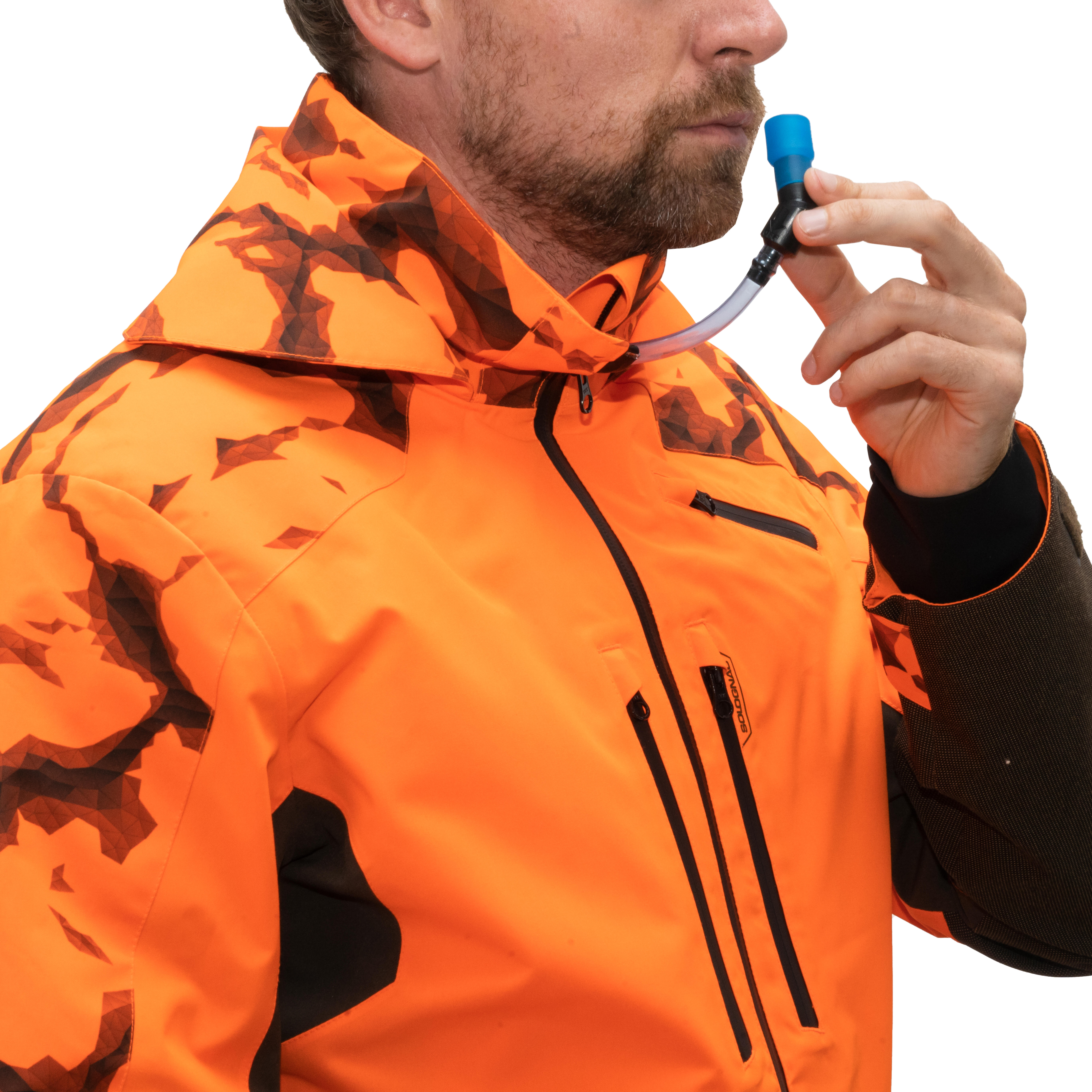 DURABLE WATERPROOF HUNTING JACKET SUPERTRACK 900 NEON ORANGE