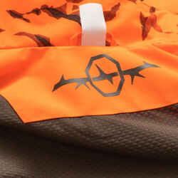 DURABLE WATERPROOF HUNTING JACKET SUPERTRACK 900 - NEON ORANGE