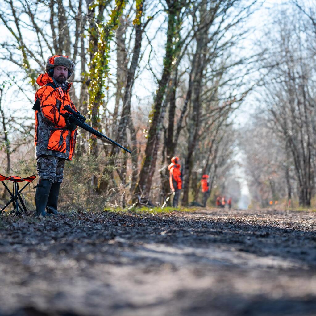 Nepremokavé hrejivé nohavice maskovacie gaštanovohnedé900