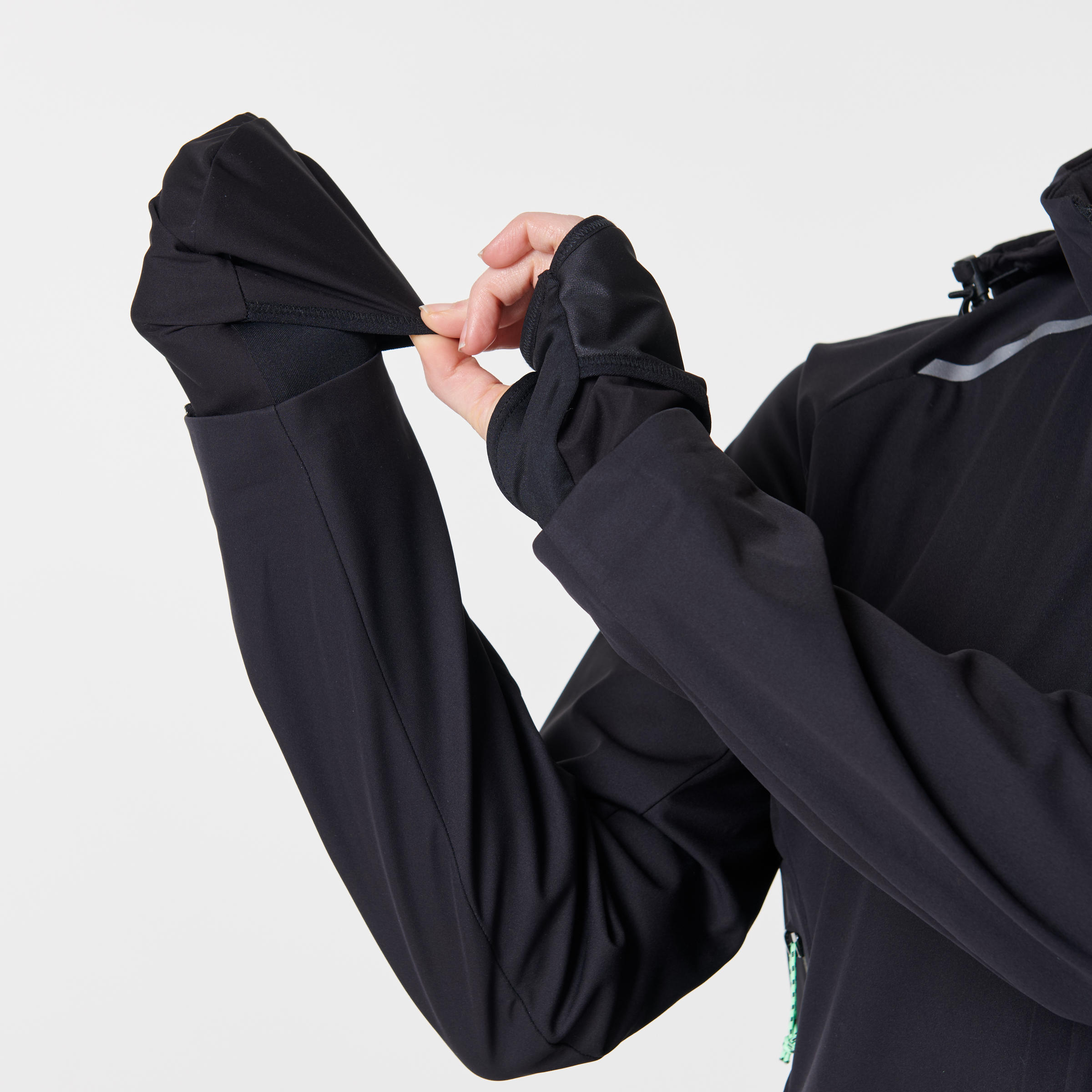 WOMEN'S RUNNING JACKET KIPRUN WARM REGUL - BLACK 4/15