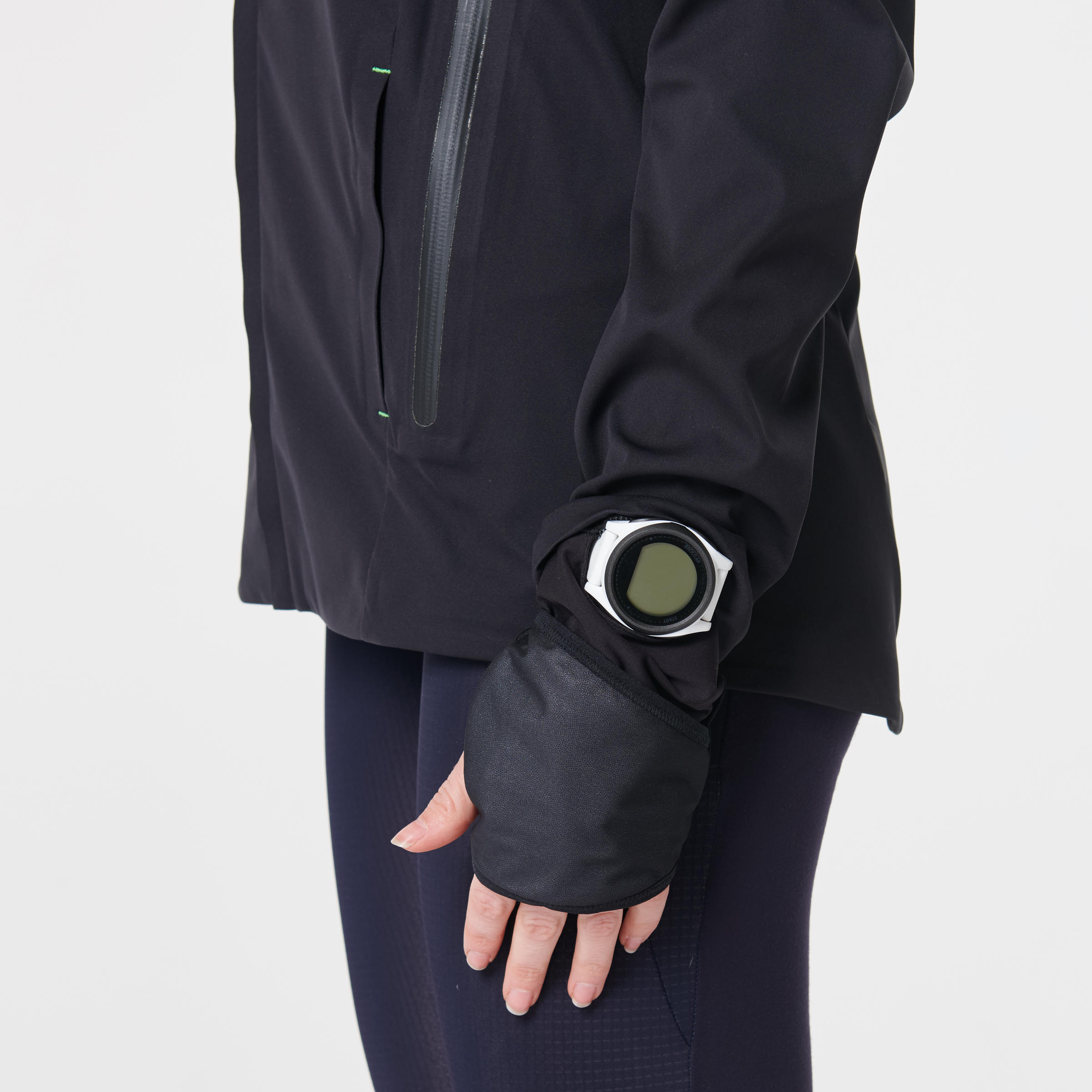 WOMEN'S RUNNING JACKET KIPRUN WARM REGUL - BLACK 15/15