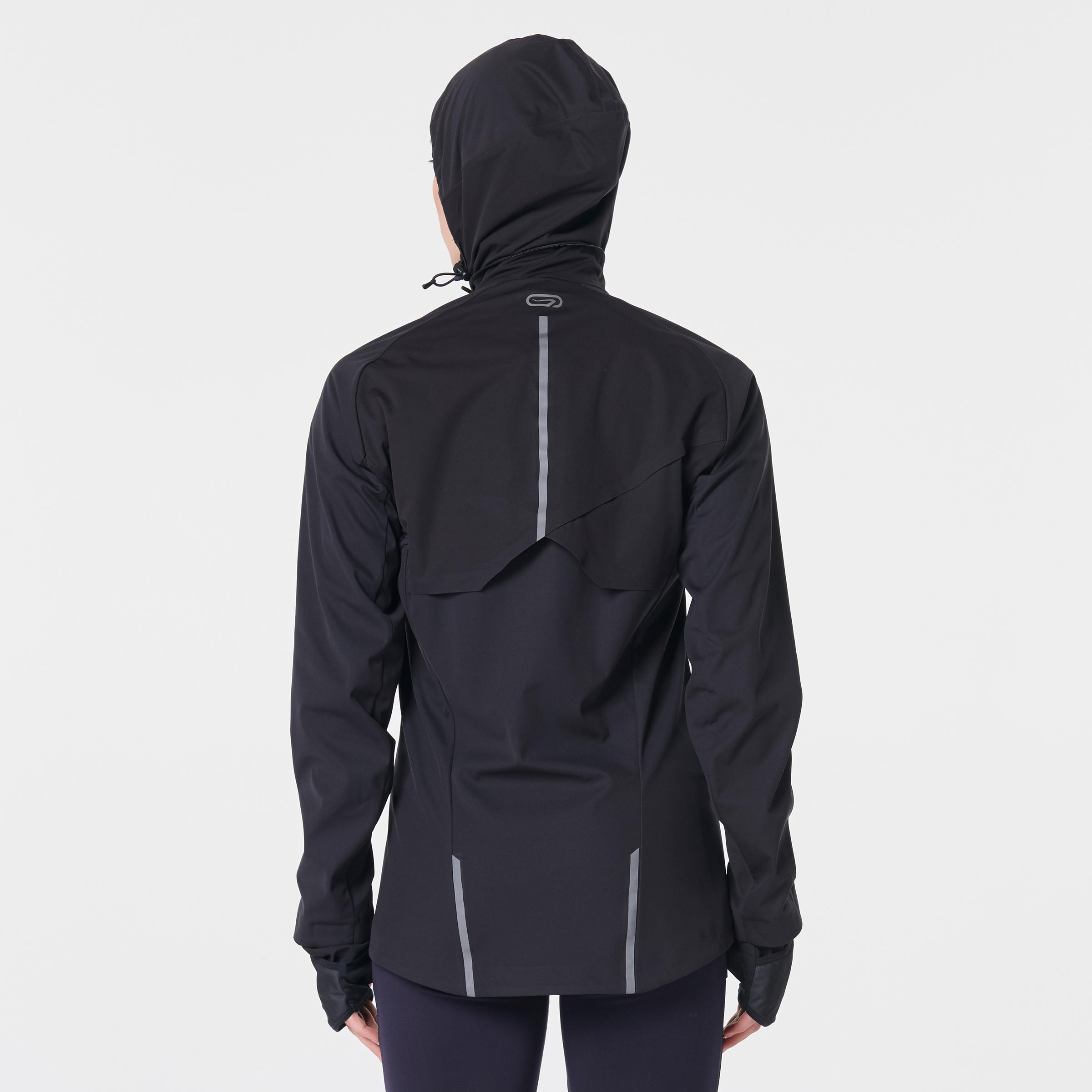 WOMEN'S RUNNING JACKET KIPRUN WARM REGUL - BLACK 10/15