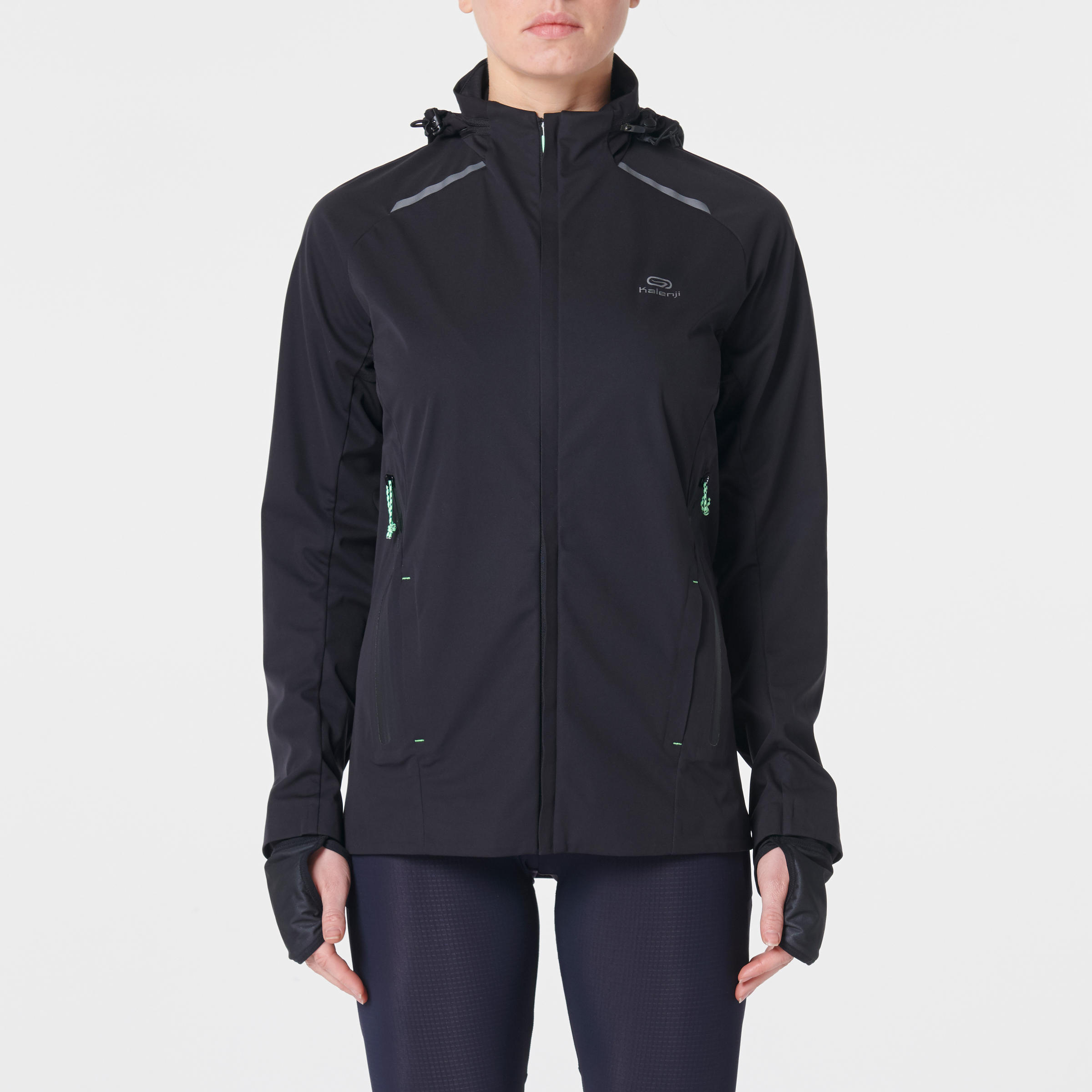 WOMEN'S RUNNING JACKET KIPRUN WARM REGUL - BLACK 9/15