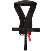 Adult Sailing Inflatable Life Jacket with Harness LJ150N AIR - Black