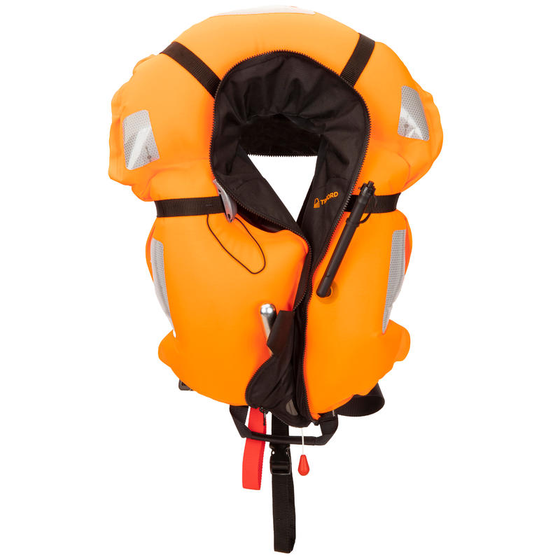 Adult Sailing Inflatable Life Jacket with Harness LJ150N AIR Black