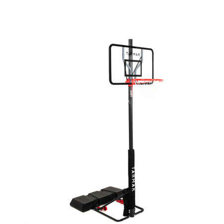 Polycarbonate B100 Easy Kids'/Adult Basketball Basket Tool-free adjustment.