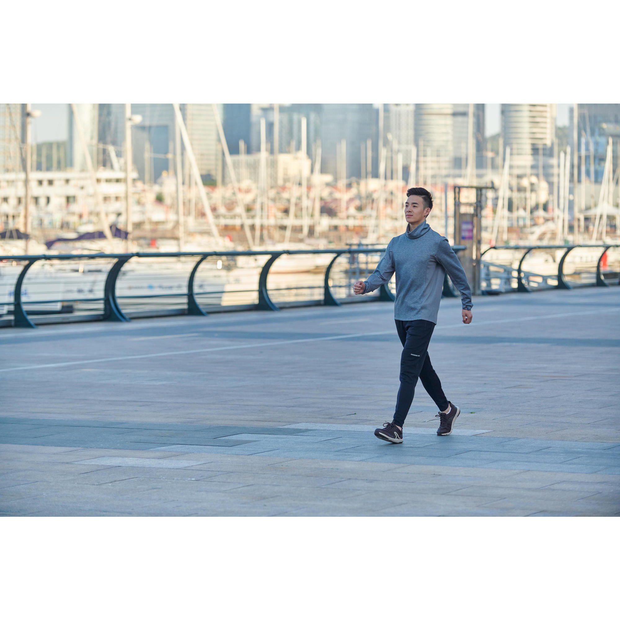 Мужские кроссовки для активной ходьбы Fitwalk Resist коричневые NEWFEEL