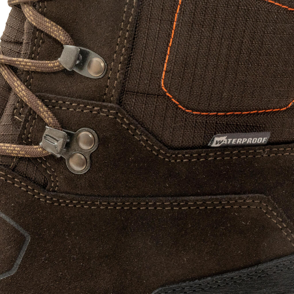 Patvarūs neperšlampantys medžiokliniai batai „Crosshunt 520 “, rudi