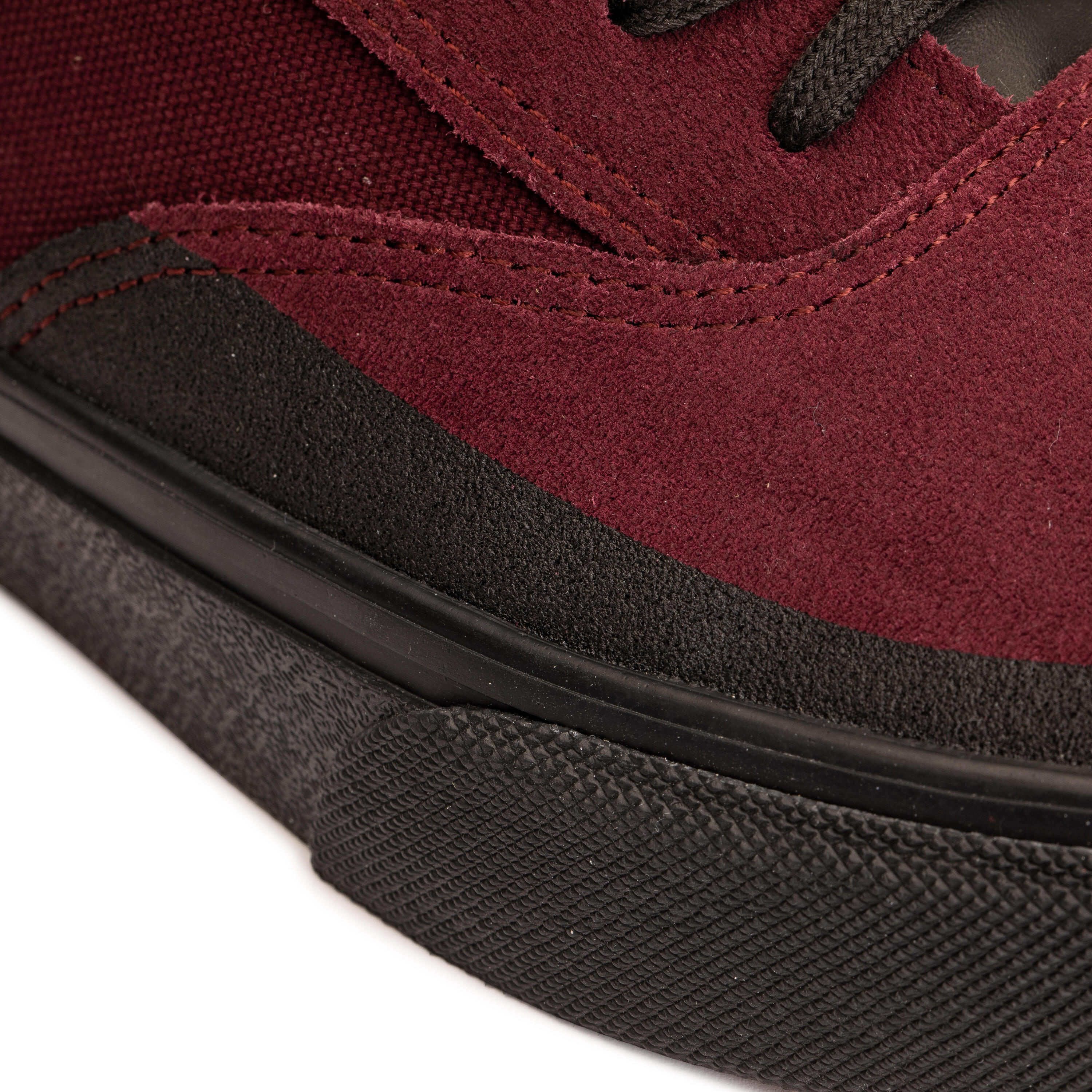 Vulca 500 Adult Low-Top Skate Shoes - Burgundy/Black Sole 8/14