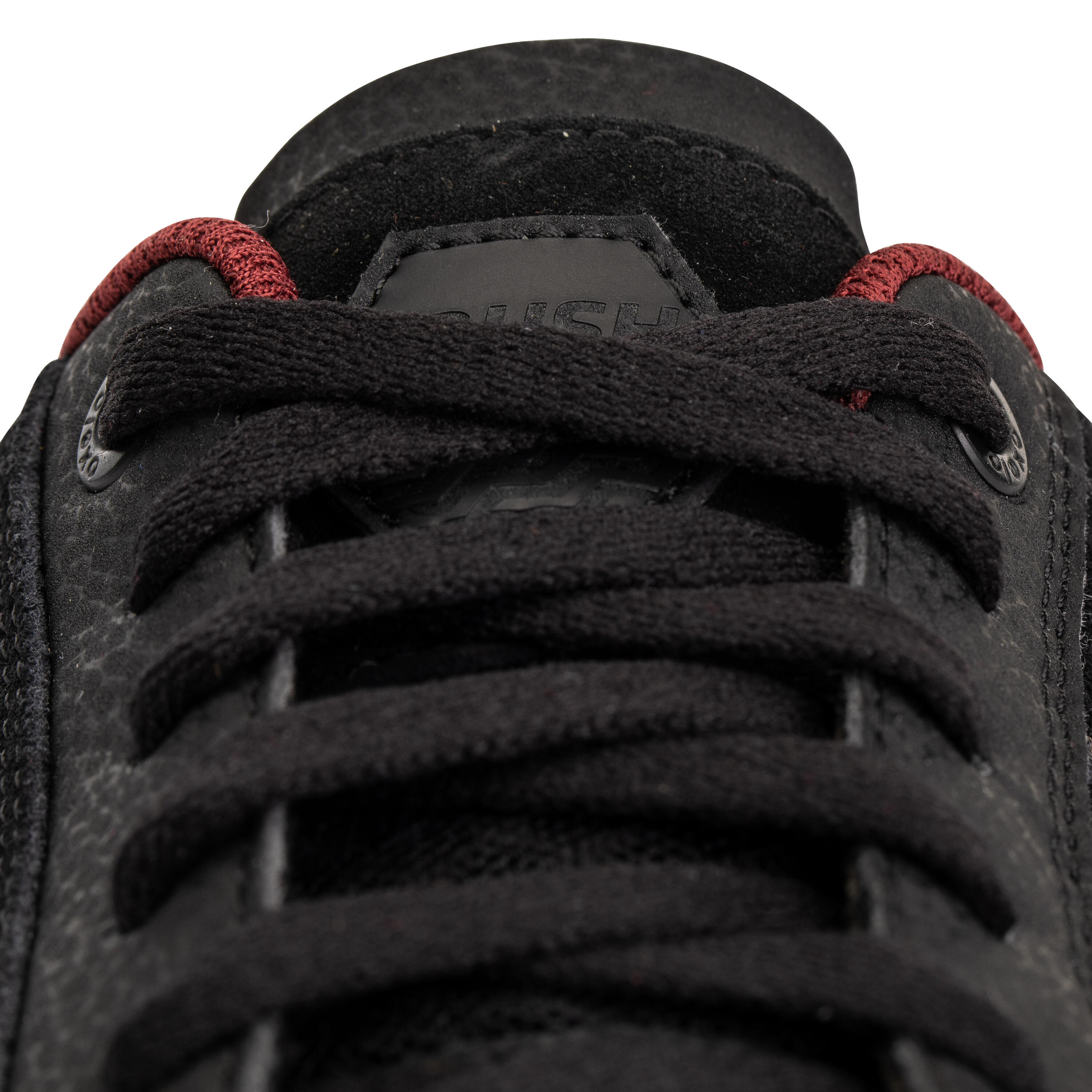 Crush 500 Adult LowTop Cupsole Skate Shoes Black/Burgundy OXELO