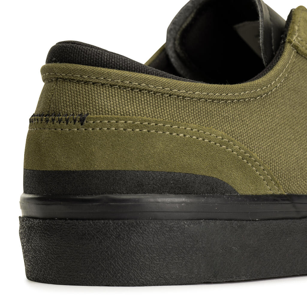 Vulca 500 Adult Low-Top Skate Shoes - Khaki/Black Sole