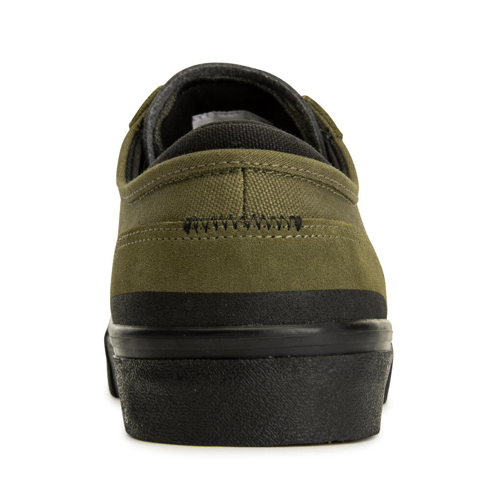 Vulca 500 Adult Low-Top Skate Shoes - Khaki/Black Sole