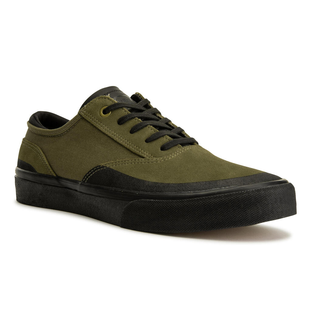 Vulca 500 adult low-top skate shoes - khaki/black sole